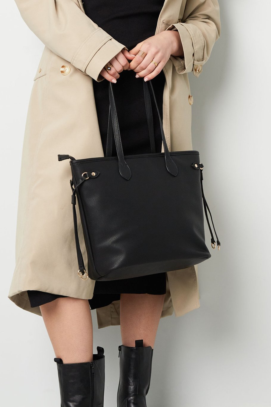 Handtasche mit Riemen - blau Bild3